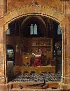 Antonello da Messina St Jerome in His Study (mk08) oil on canvas